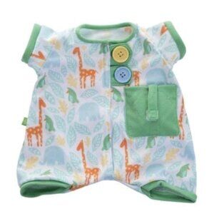 NWT Swedish Doll Clothes - Green Pajamas